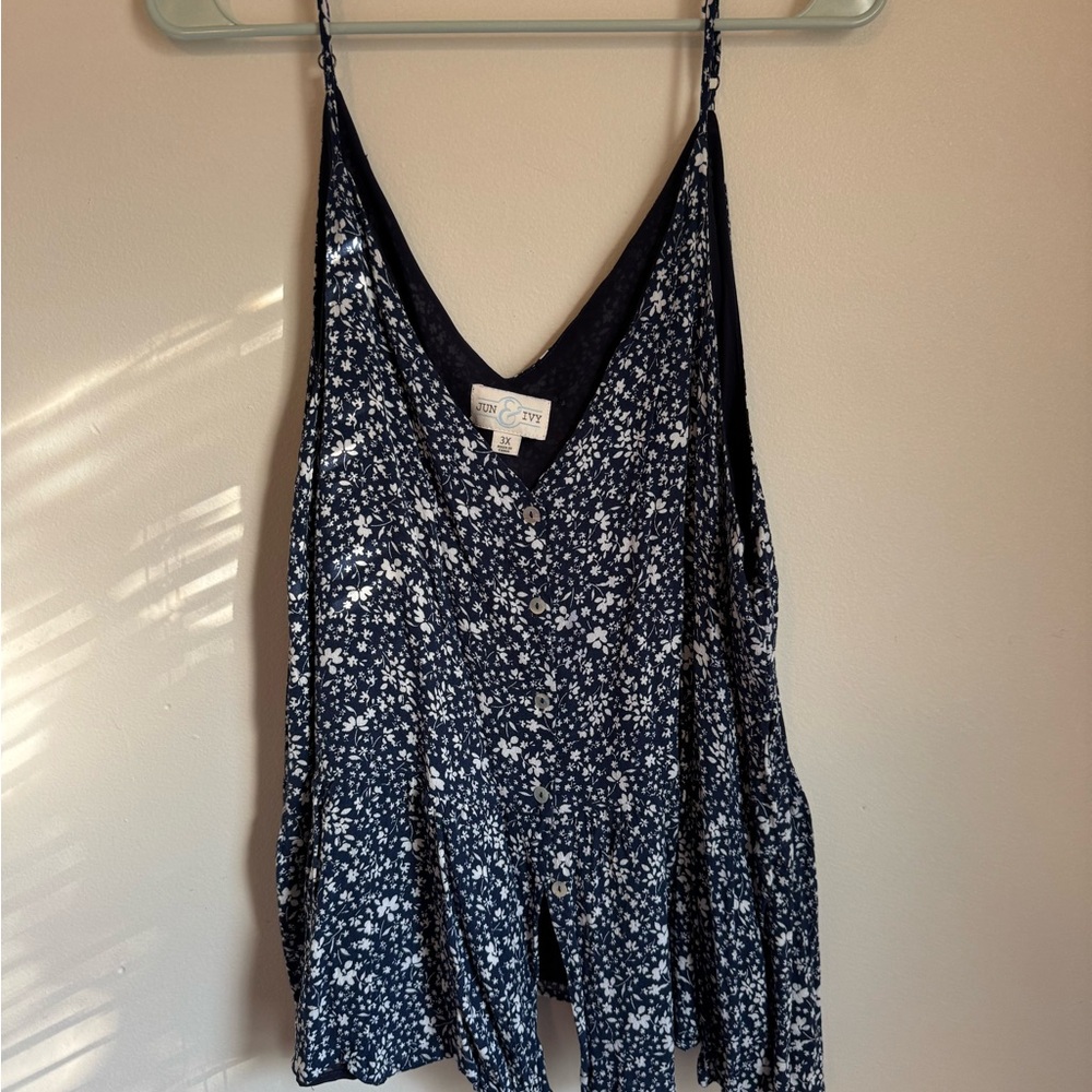 Women's Navy Floral Camisole